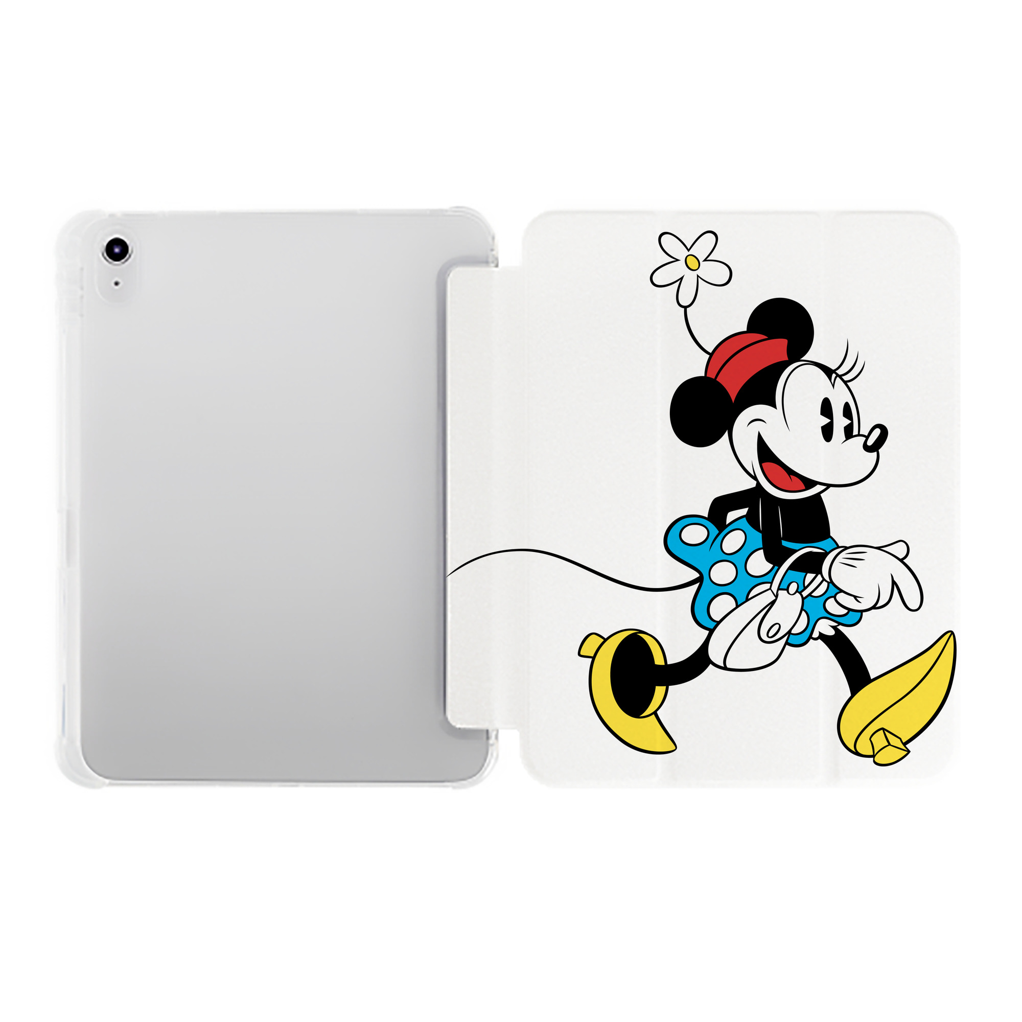 （画像用） ミッキーマウス Mickey Mouse IPad ケース ペン収納付き 三つ折りスタンド PUレザー×シリコン 対応機種9.5/10.5/10.9インチ